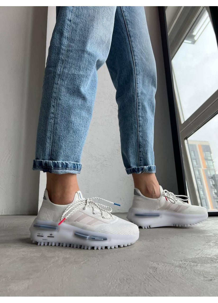 КРОСІВКИ ЖІНОЧІ ADIDAS NMD S1 EDITION 1 WHITE АДІДАС No Brand білі демісезони (368888040)