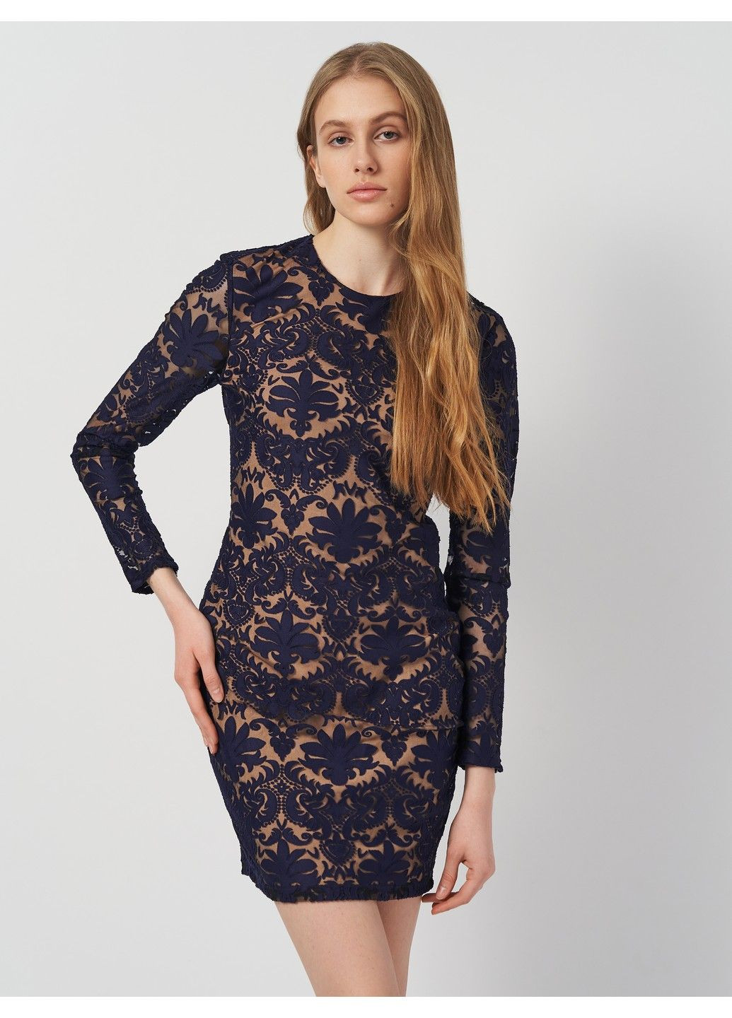 Синя кежуал сукня H&M однотонна