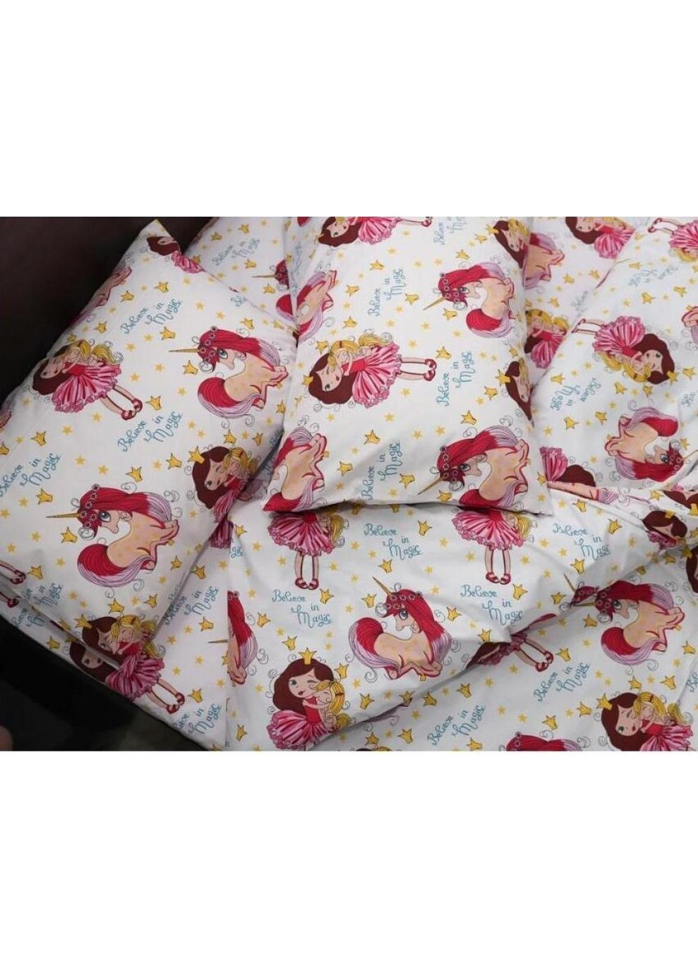 Постільна білизна Принцеса, бязь Евро розмір, наволочки 70/70 No Brand (364220229)