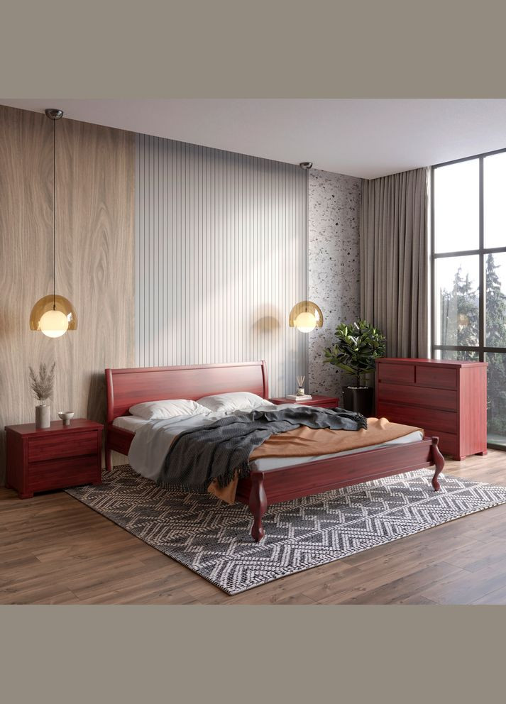 Односпальне дерев'яне ліжко Палермо 90х190 см (MBG-11299) Mebigrand (366088140)