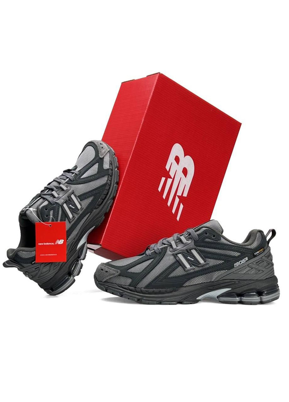 Сірі Осінні кросівки чоловічі new balance No Brand 1906R Cordura Dark Grey Black