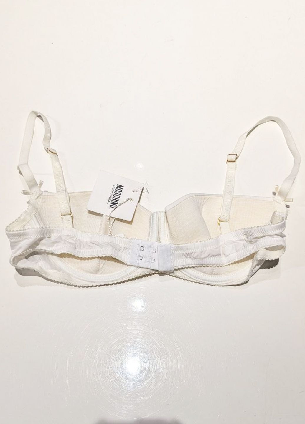 Белый бюстгалтер Moschino
