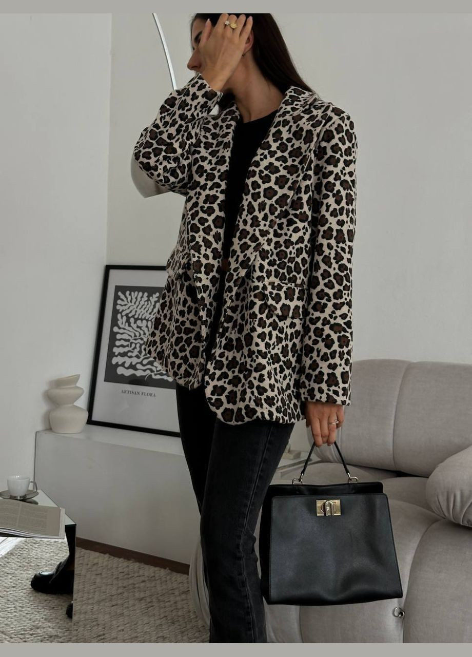 Цветной женский женский пальто с леопардовым принтом. MonCher леопардовый - демисезонный