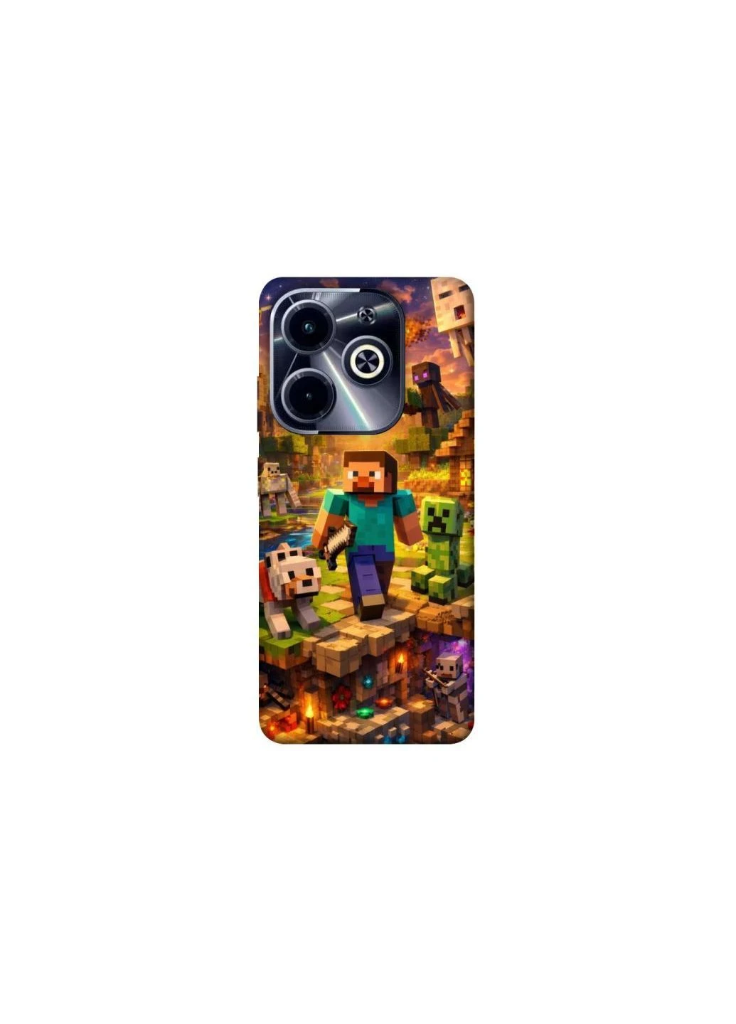 Чохол на Infinix Hot 40i Minecraft v6 Frontalka (380646539)