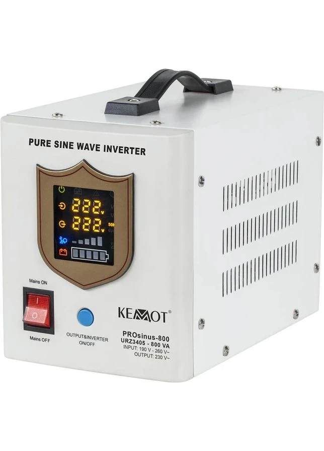 Гібридний ДБЖ/інвертор PROsinus-800 12V 230V 800VA/500W (URZ3405) Kemot (389577212)