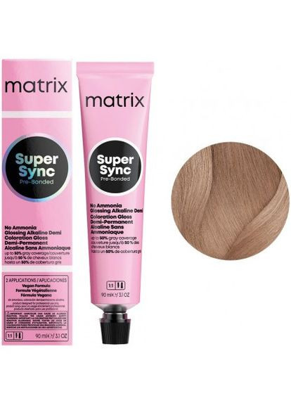 Тонер на калюжній основі Super Sync Pre-Bonded 9MM Дуже світлий блондин мока-мока (шоколадний Matrix (317197021)