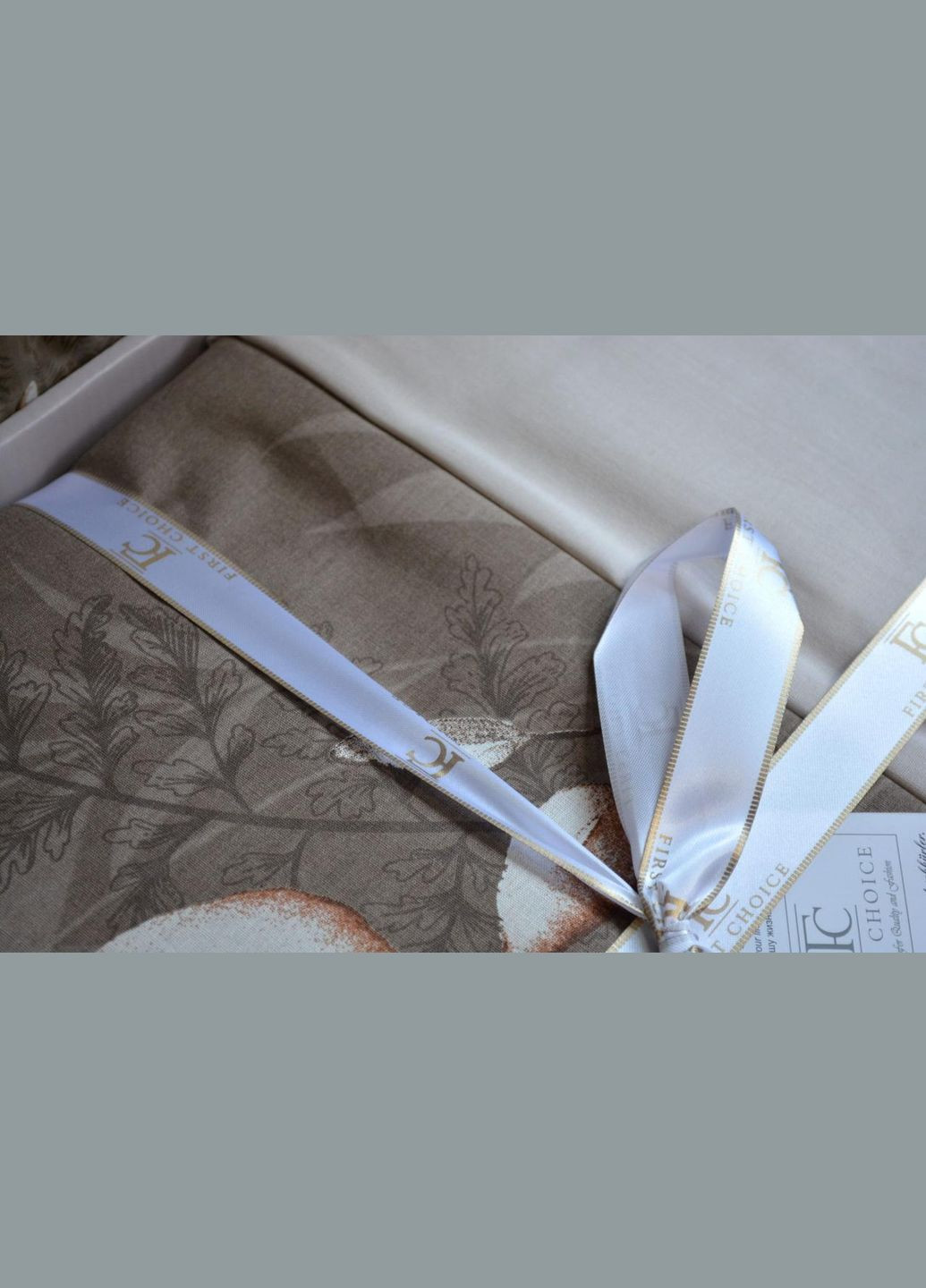 Постільна білизна Ranforce 160 х 220 см Hardy Brown First Choice (318381053)