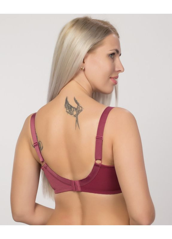 Бордовий бюстгальтер на кісточках з м'якою чашкою Elita з кісточками