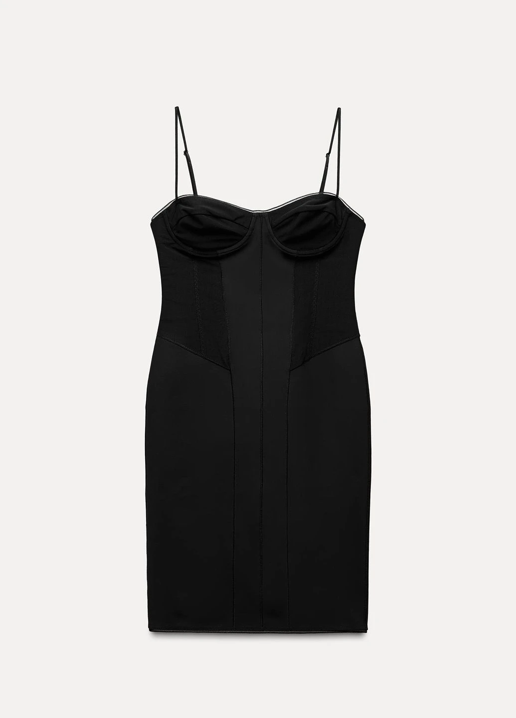 Чорна вечірня сукня Zara однотонна