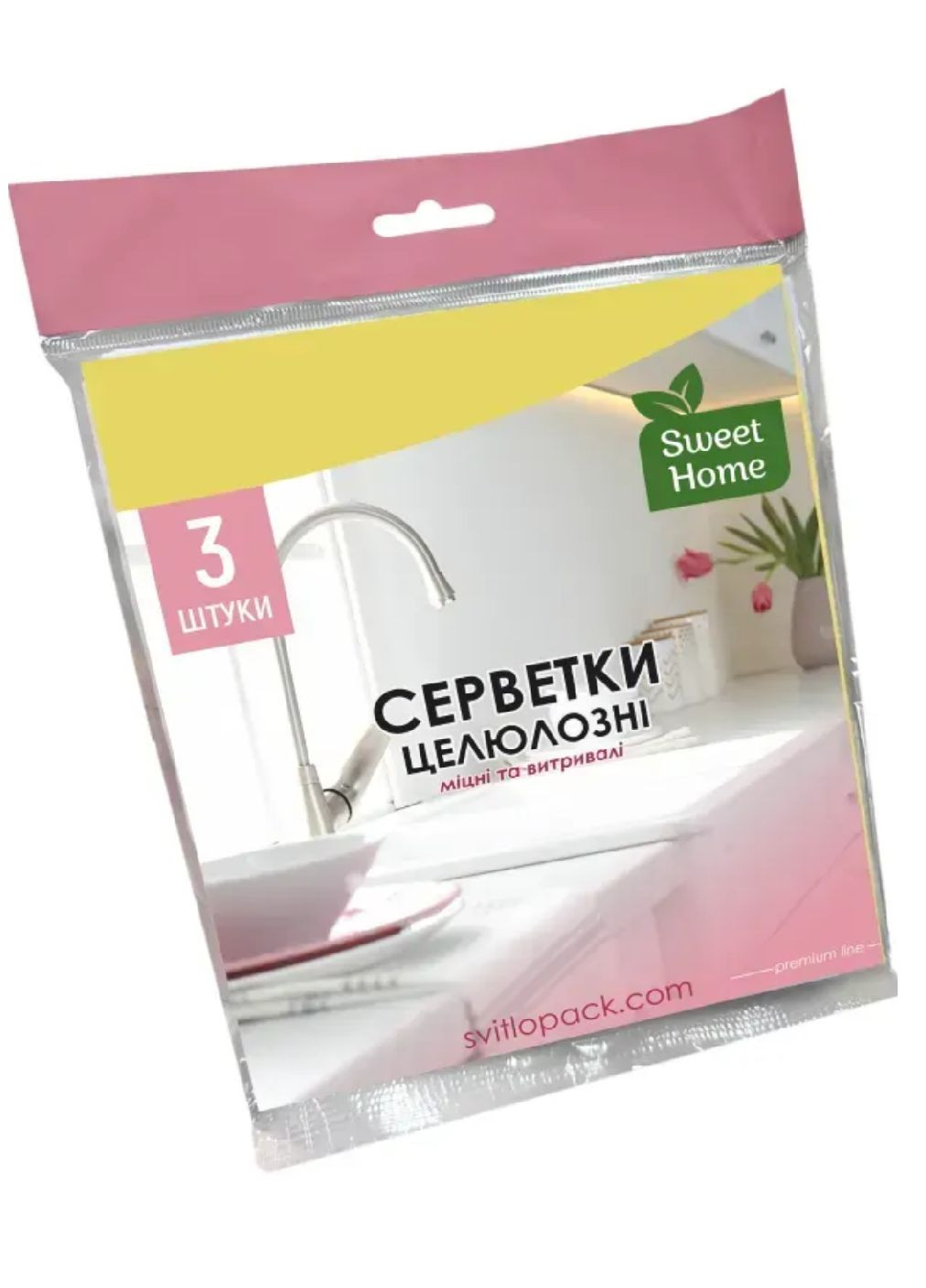 Серветка целюльозна 3 шт (80) Sweet Home (346241002)