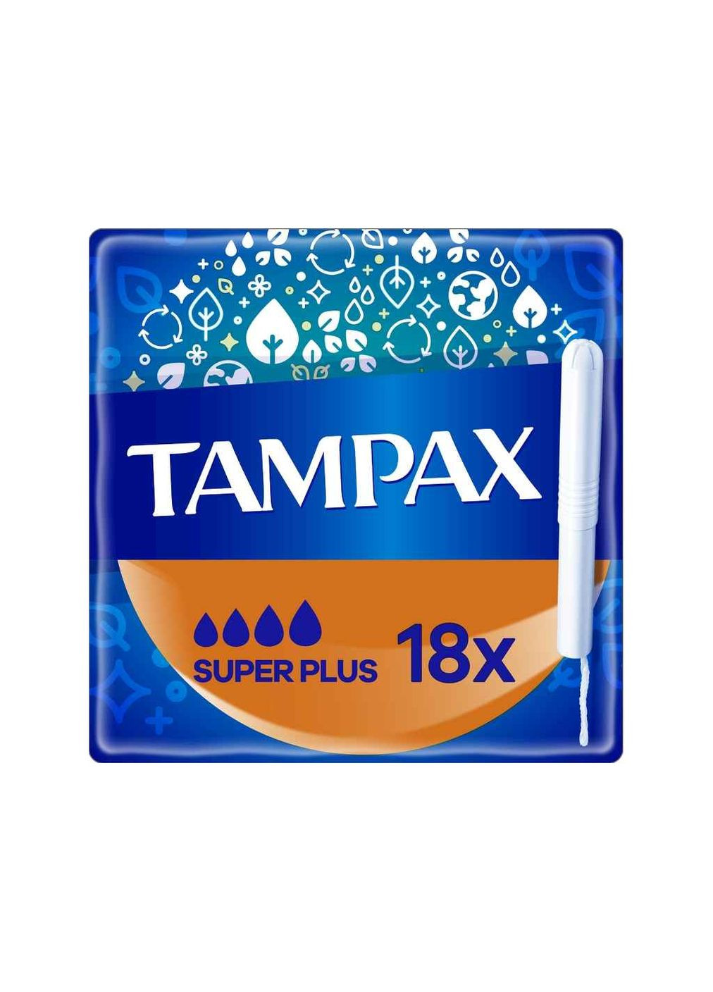 Тампоны 18шт с аппликатором Super Plus Tampax (346393171)