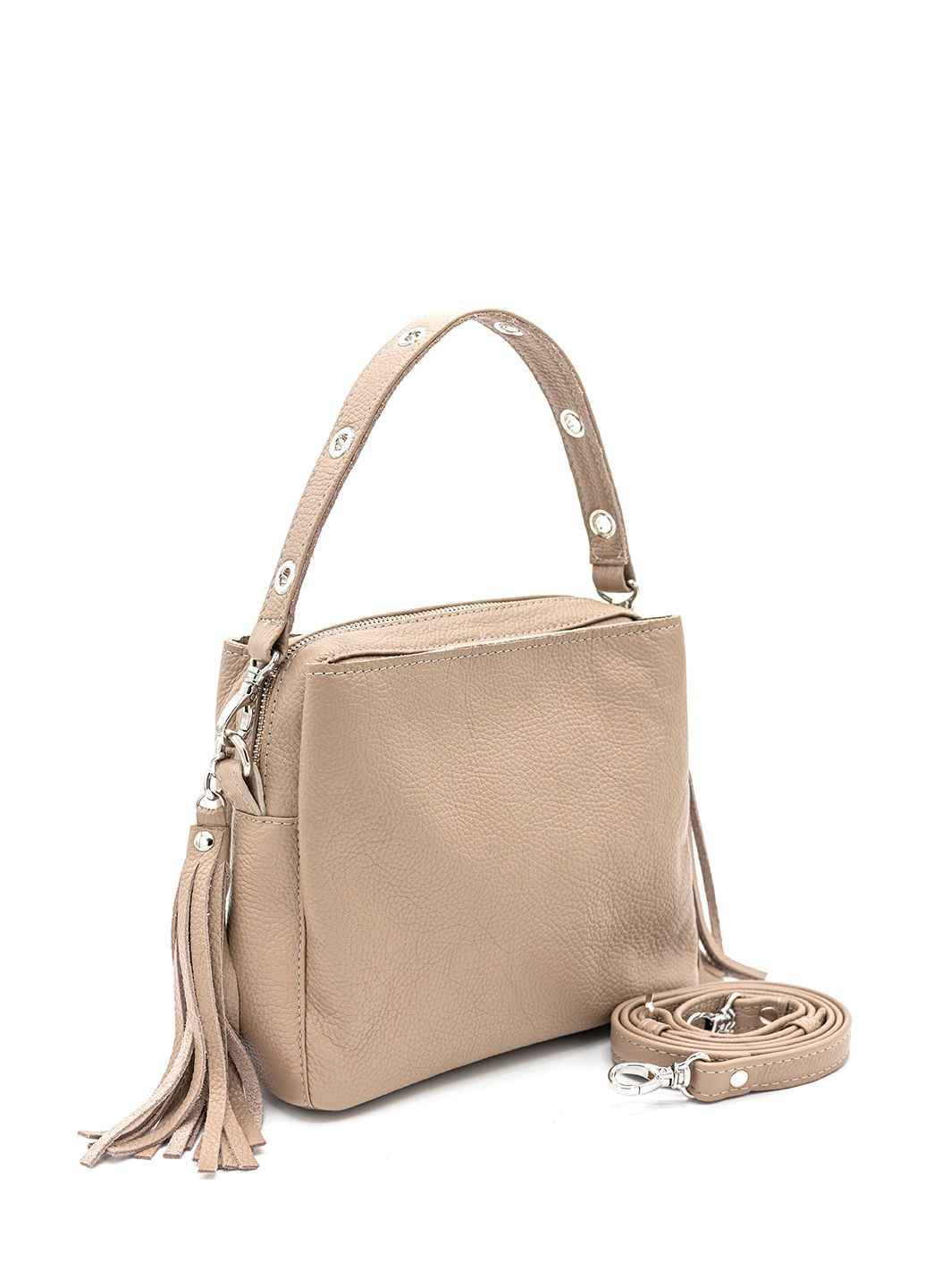 Сумка женская с ручкой кожаная средняя бежевая 1711140 ARTiS Bags Сумка (328083003)