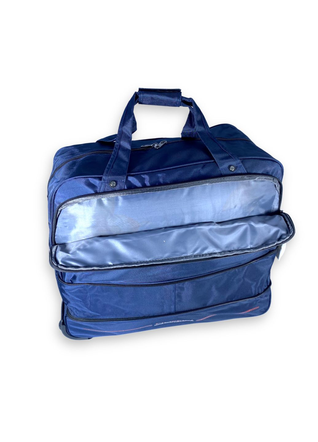 Дорожная сумка на колесах с расширением, 1 отдел, размер: 60*40(52)*30 см, синяя Filippini (285814990)