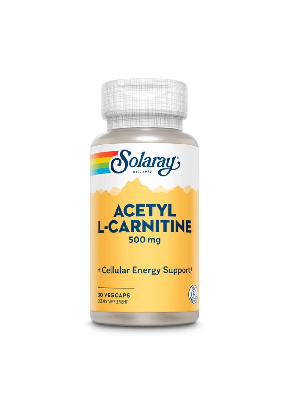 Acetyl L-Carnitine 500mg - 30 vcaps Solaray (369397552)