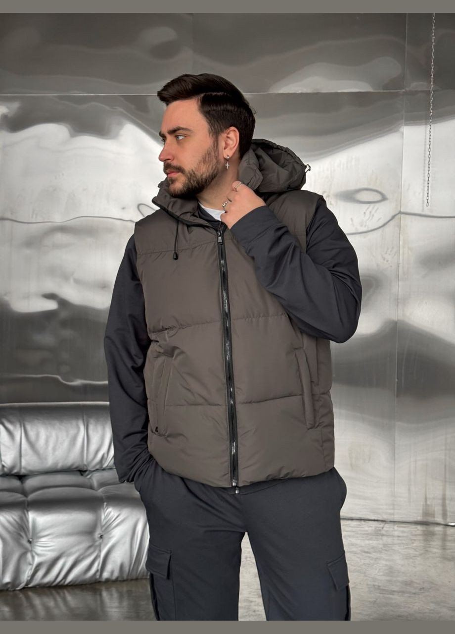 Комплект жилетка сірий графіт Easy + костюм Jack на блискавці сірий No Brand (329995303)