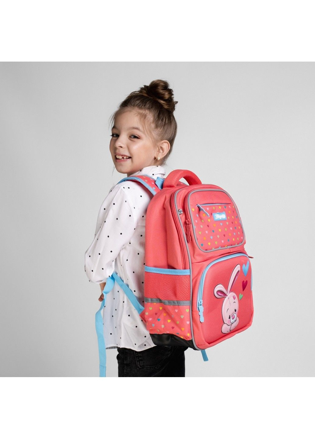 Рюкзак шкільний 1Вересня S-105 Pretty, кораловий 1 Вересня (335401139)