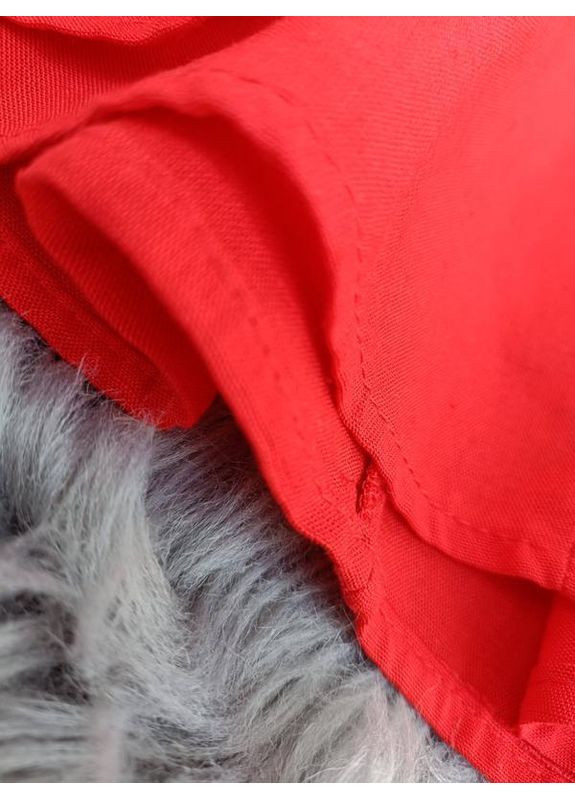 Червона коротка сукня з рукавами-балонами Zara