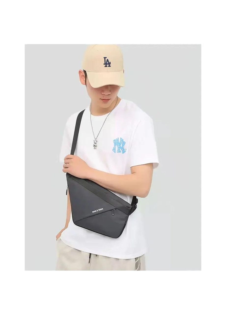 Сумка-слинг черная водонепроницаемая через плечо нагрудная сумка для женщин и мужчин повседневная ProDobro (364672052)