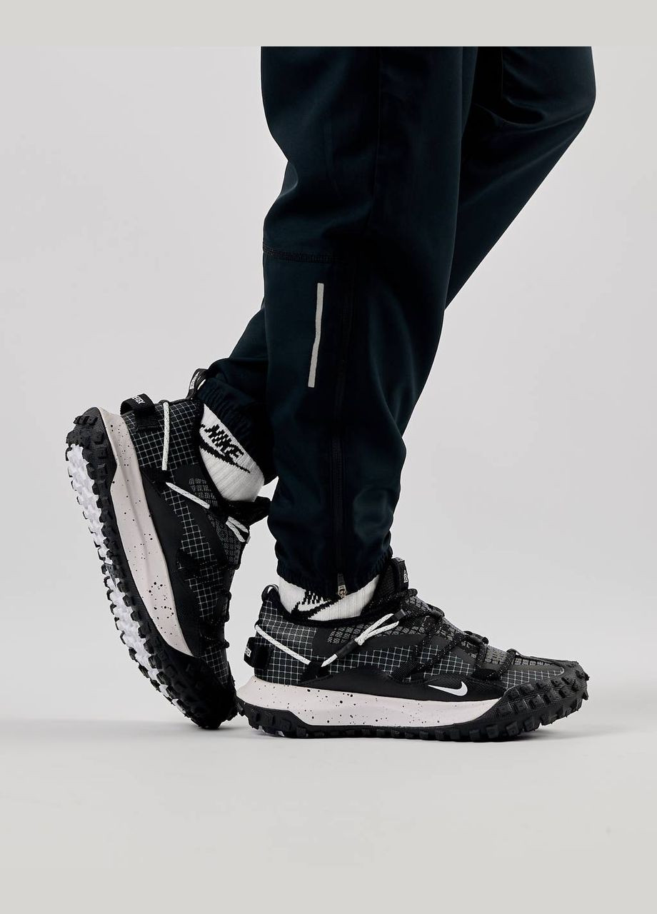 Черные демисезонные кроссовки мужские, вьетнам Nike Acg Mountain Fly Low Black White