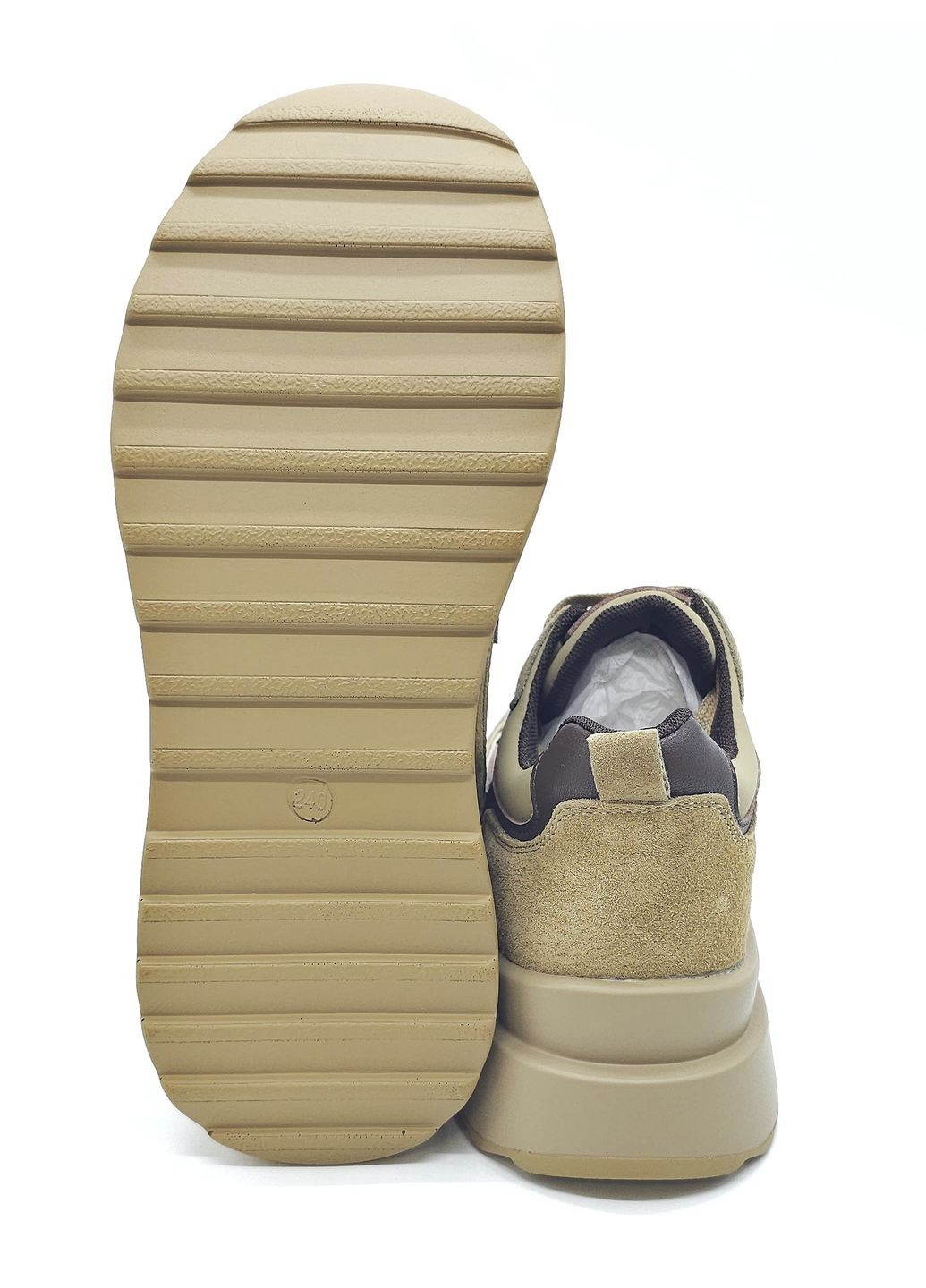 Бежеві всесезонні жіночі кросівки бежеві шкіряні l-11-43 23,5 см (р) Lonza