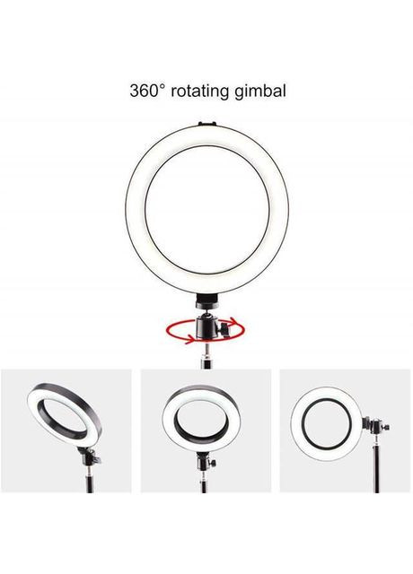 Кільцева LED лампа 30 см RGB кольорова + штатив 2м Ring Light (351359194)