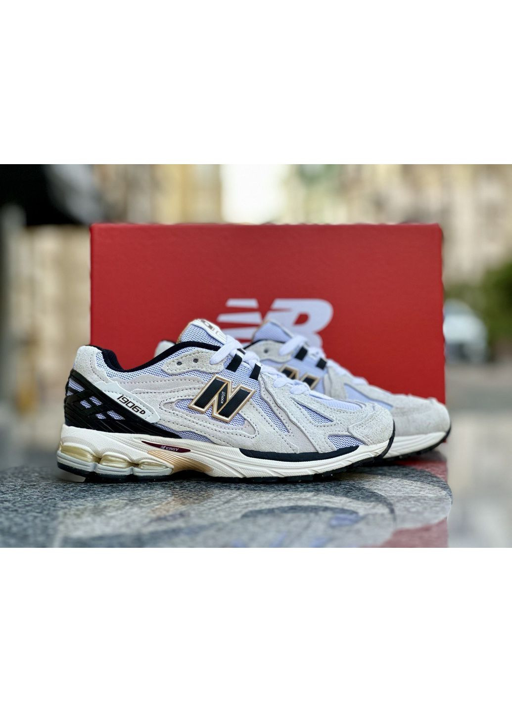 Белые демисезонные кроссовки мужские new balance 1906d protection pack white нью беланс 1906d No Brand