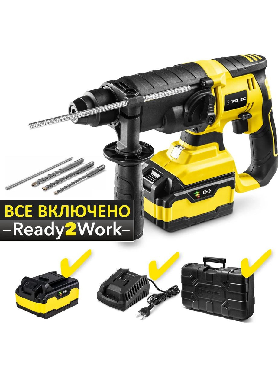 Перфоратор аккумуляторный PRDS 20-20V + кейс (4415000210) Trotec (368801465)