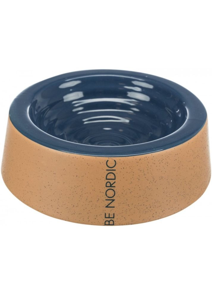 Миска Be Nordic для собак, синяя/бежевая, 800 мл, d:25 см (керамическая) Trixie (355252885)
