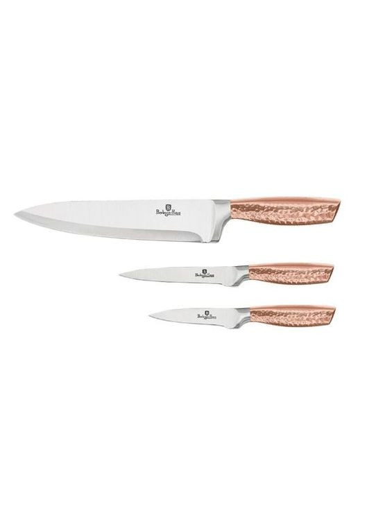 Набор ножей 3 Metallic Line ROSE GOLD Edition BH2493 Berlinger Haus комбинированные,