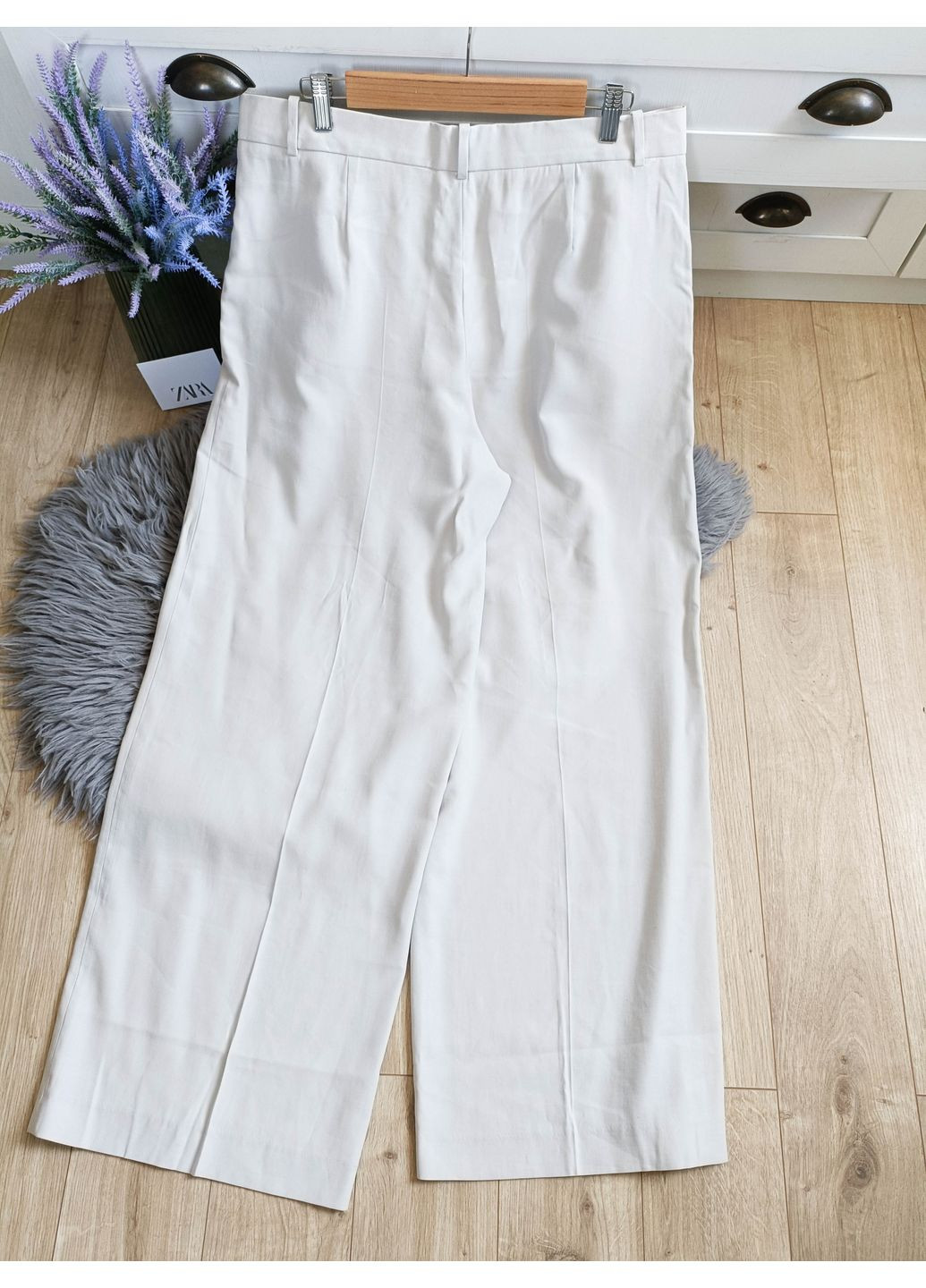 Широкие штаны с защипами Zara (351851145)