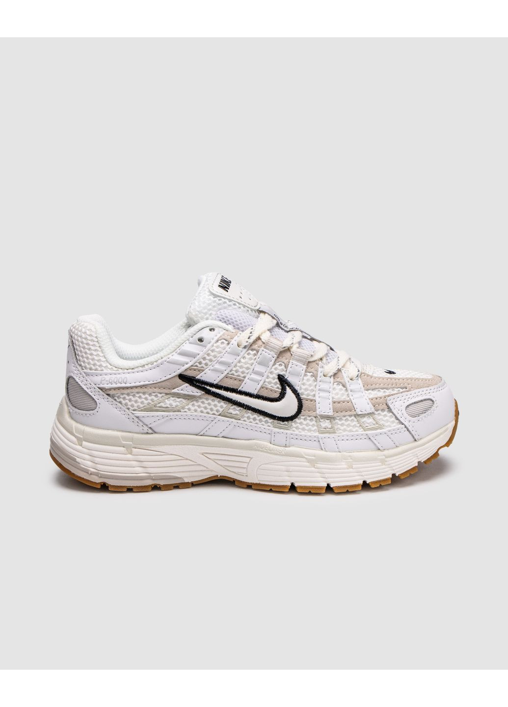 КРОССОВКИ ЖЕНСКИЕ NIKE P-6000 SUMMIT WHITE LIGHT BONE НАЙК П-6000 No Brand белые демисезоны (367171806)