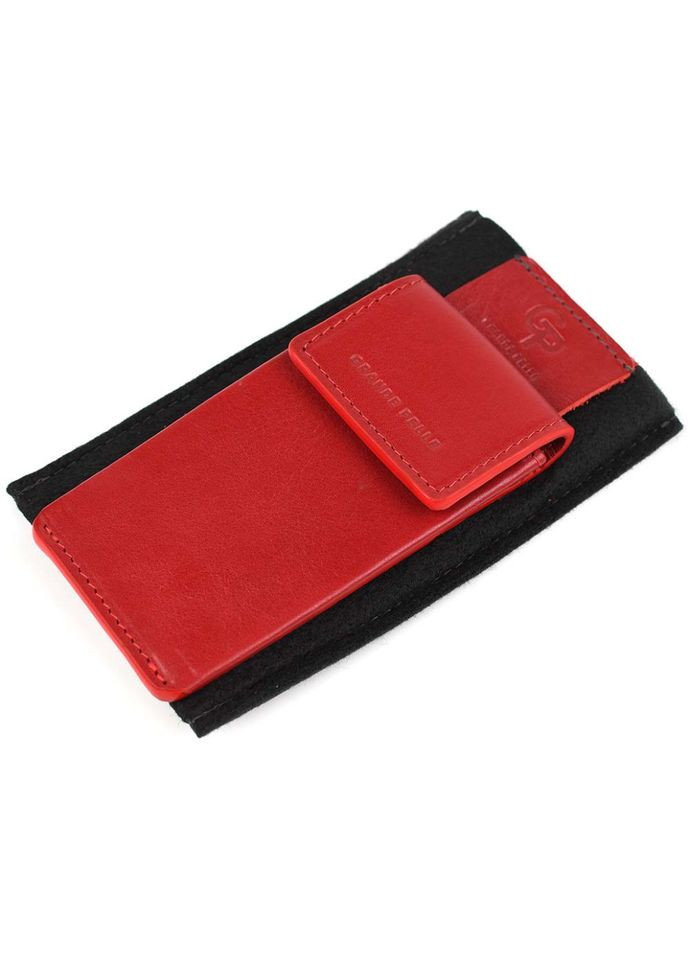 Ключница кожаная 400660 красная глянцевая Grande Pelle (298683959)