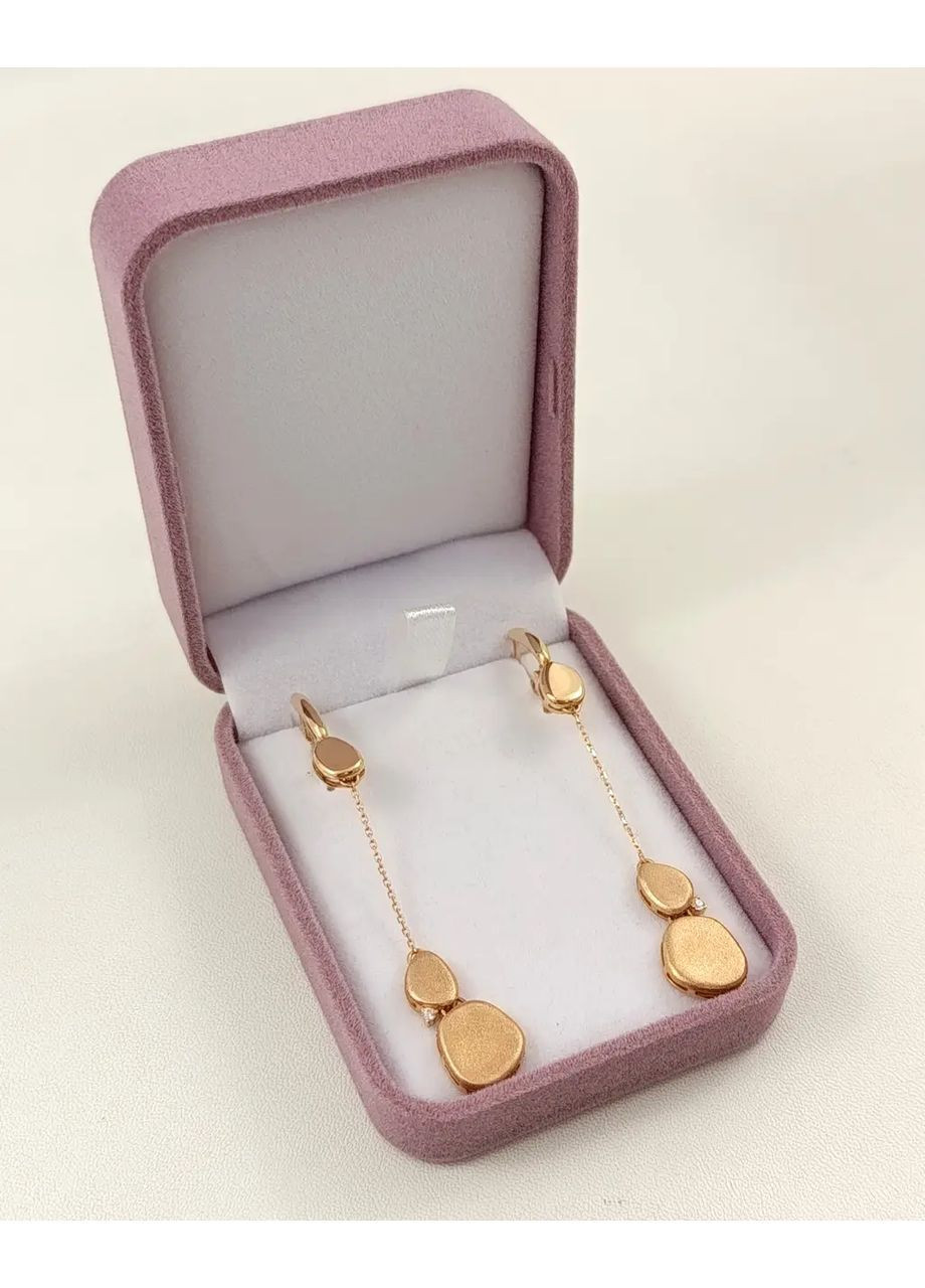 Серьги-подвески в красном золоте С264 Shatlen Сережки (362947430)