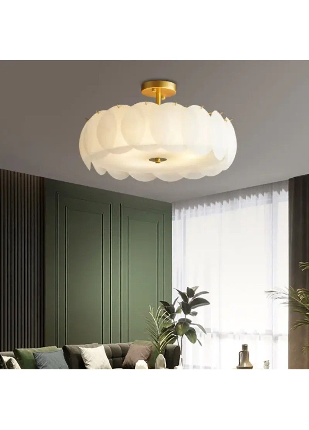 Светодиодная люстра Лилия 5012 (Золотая) No Brand (331639564)