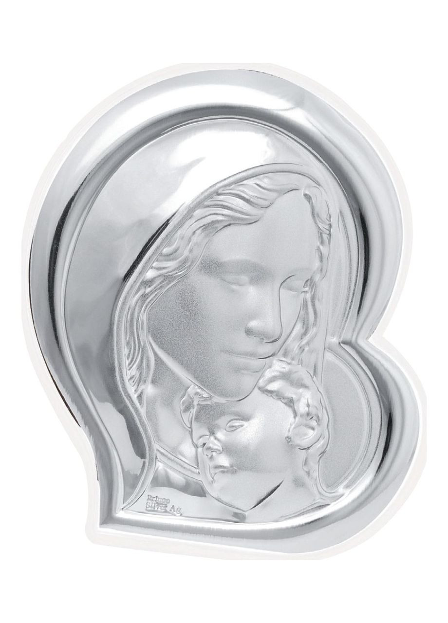Срібна Ікона Мадонна з Немовлям 13x15см MA/E905/4WH Prince Silvero (265215639)