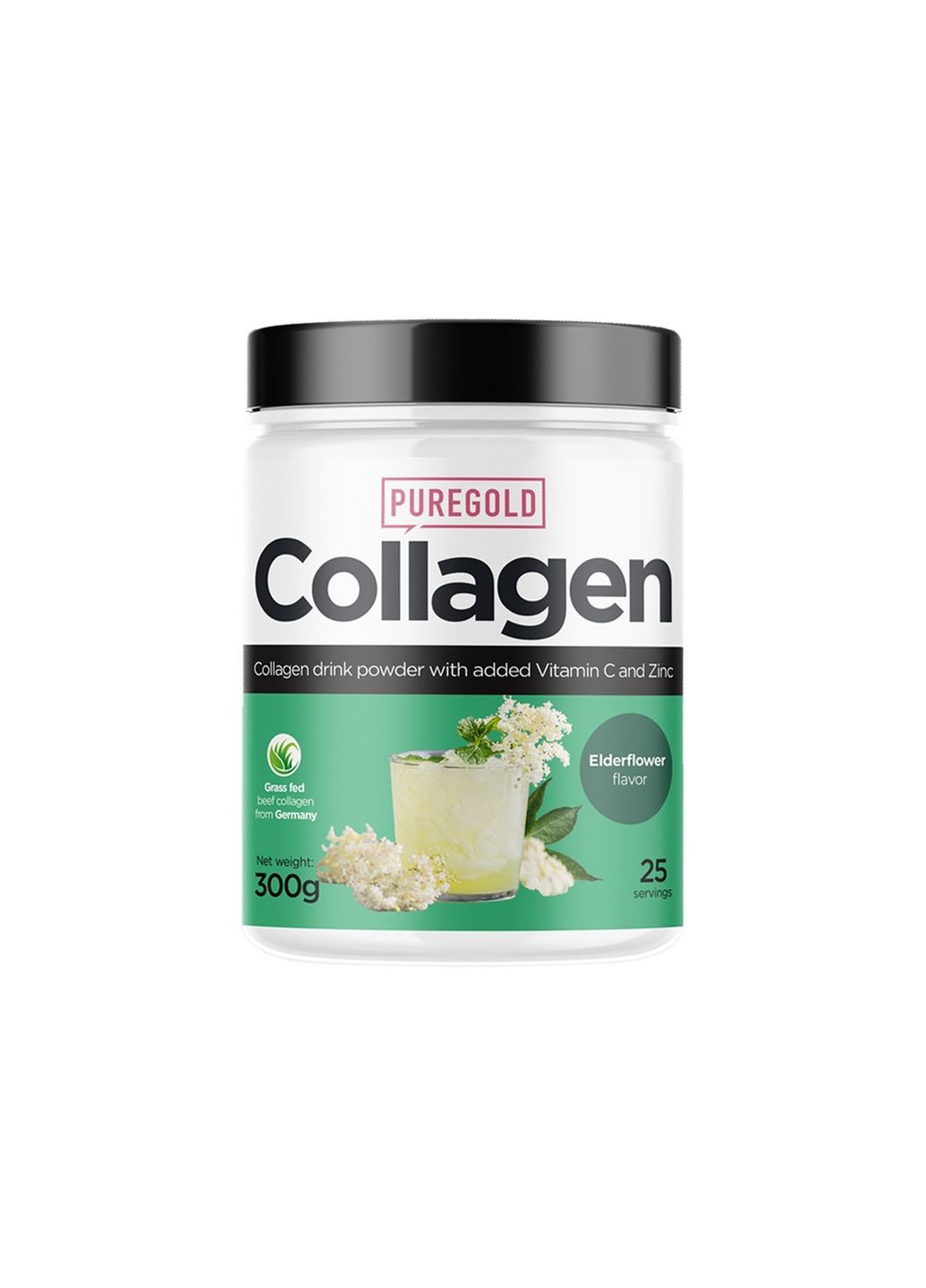 Препарат для суглобів та зв'язок Collagen, 300 грам Бузина Pure Gold Protein (293339325)
