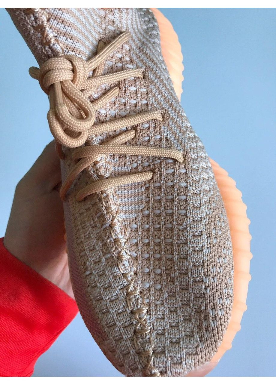 Помаранчеві Осінні кросівки чоловічі adidas yeezy boost 350 v2 clay v2 адідас ізі буст No Brand