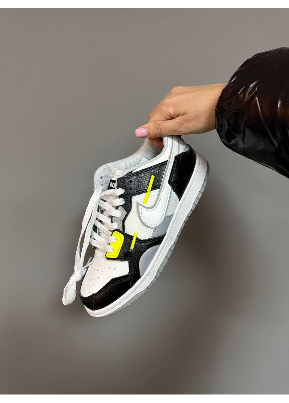 КРОССОВКИ ЖЕНСКИЕ NIKE SB DUNK LOW SCRAP WOLF GREY LIGHT LEMON НАЙК СБ ДАНК No Brand серые демисезоны (367171903)
