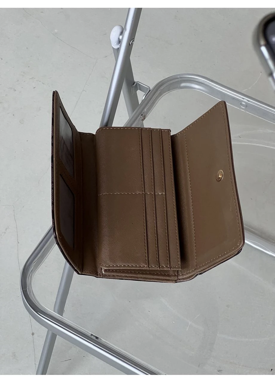 Жіночий гаманець коричневий подвійний великий Коуч MDR No Brand (369934963)