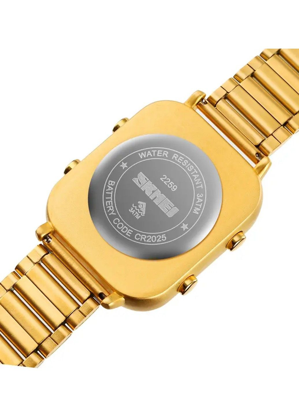 Мужские наручные часы 2259 (Золотистые с белым) Skmei (314483419)