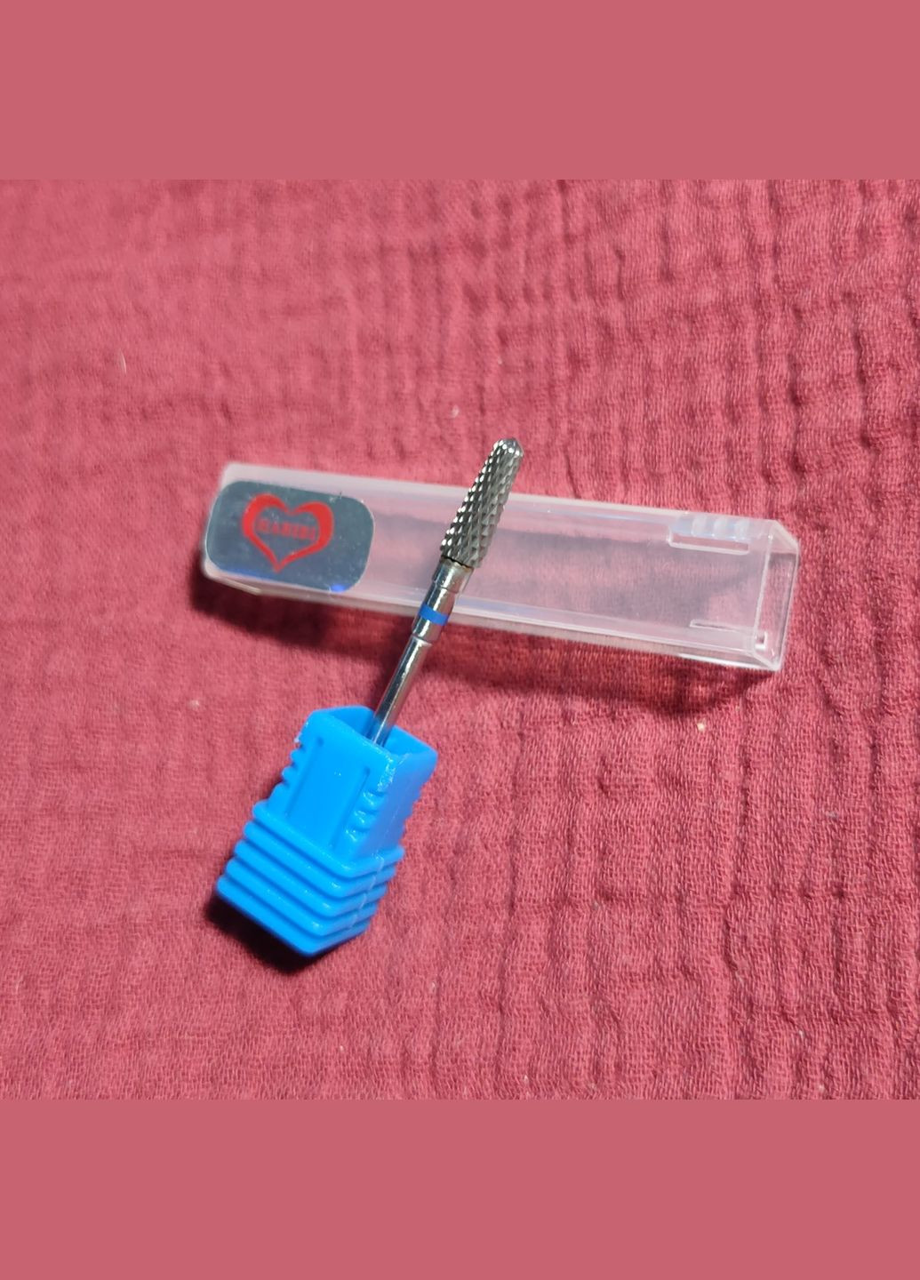 Металева фреза середньої насічки вузький конус синя No Brand (314692827)