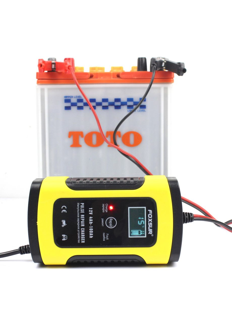 Автоматическое зарядное устройство для аккумулятора авто 5a FBC1205, умная зарядка + кейс Foxsur (350947323)