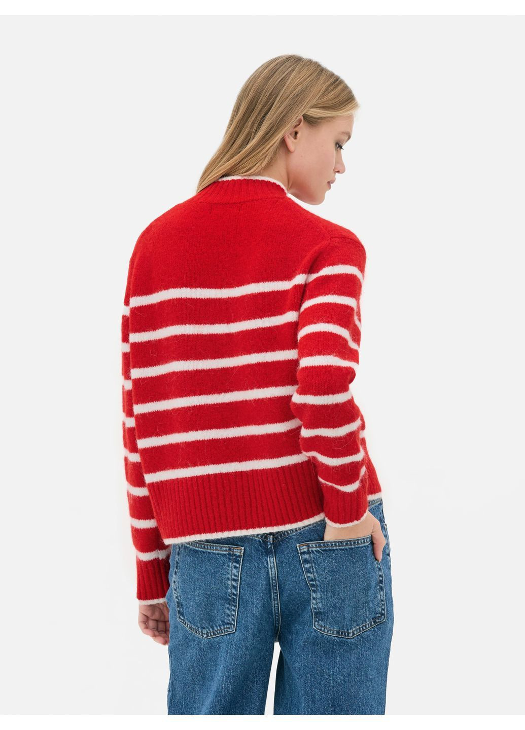 Червоний светр зима,червоний білий, Primark