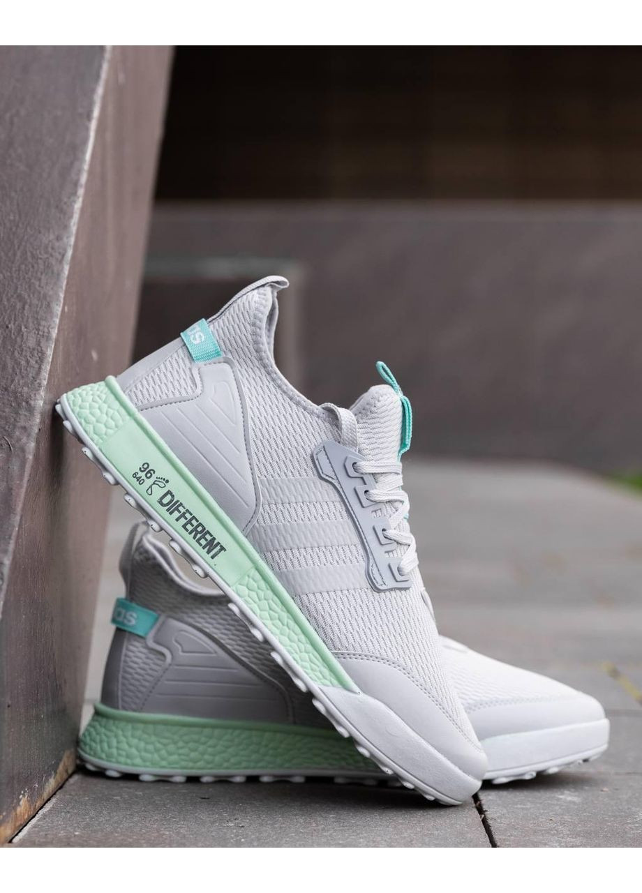 Зелені Осінні кросівки чоловічі adidas different silver mint адідас No Brand