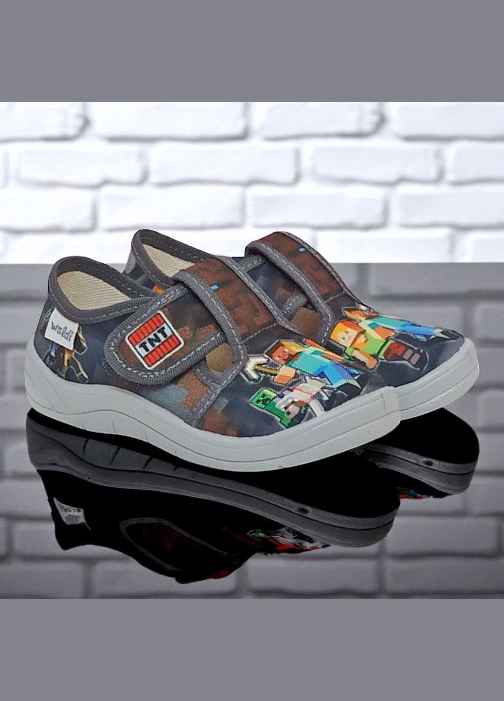 Ортопедичні тапочки на липучці капчики для хлопчика змінне взуття в садок змінка Валді Waldi (342098019)