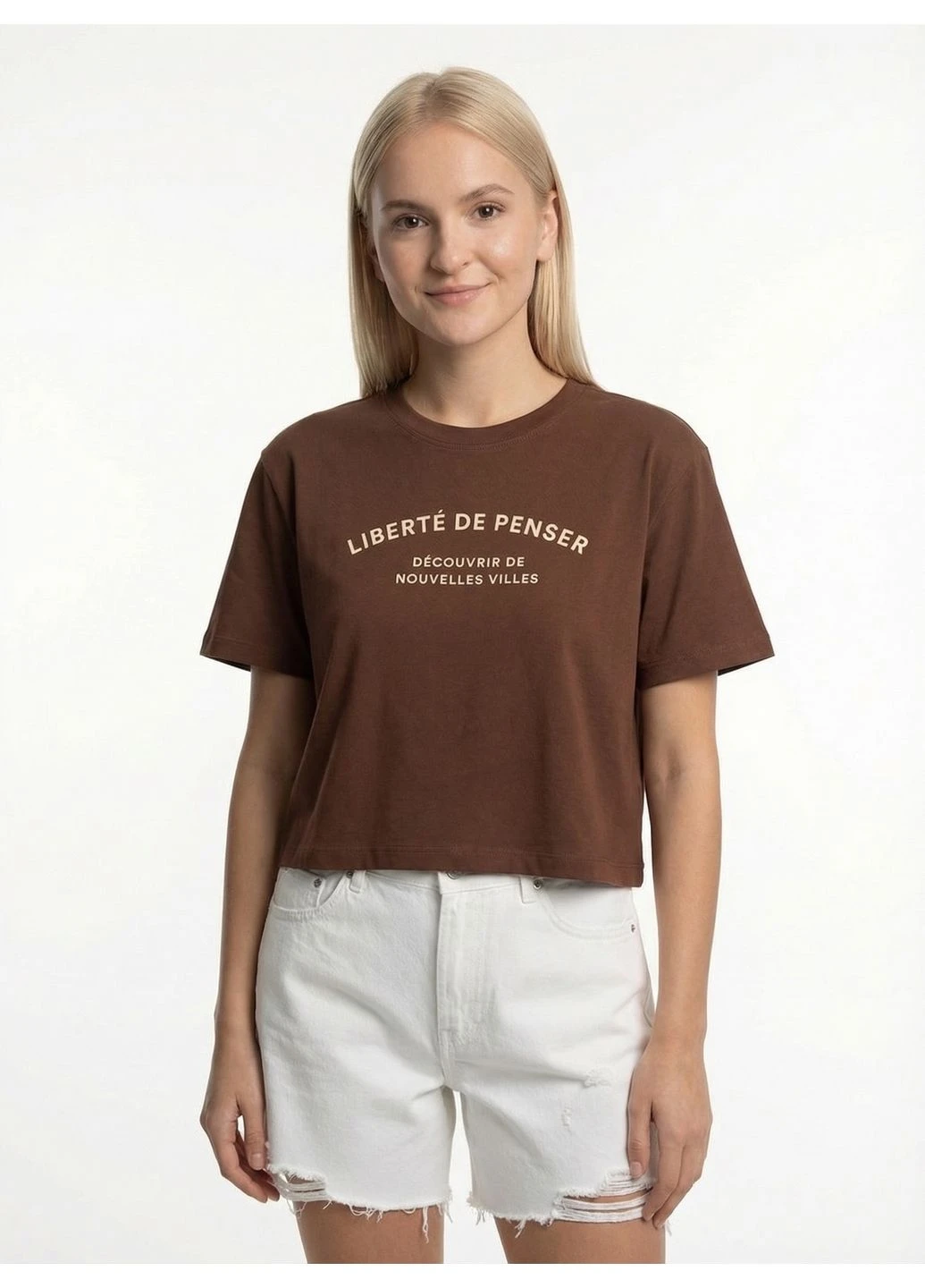 Футболка жіноча W213 130 000 brown EQUILIBRI - (383857826)