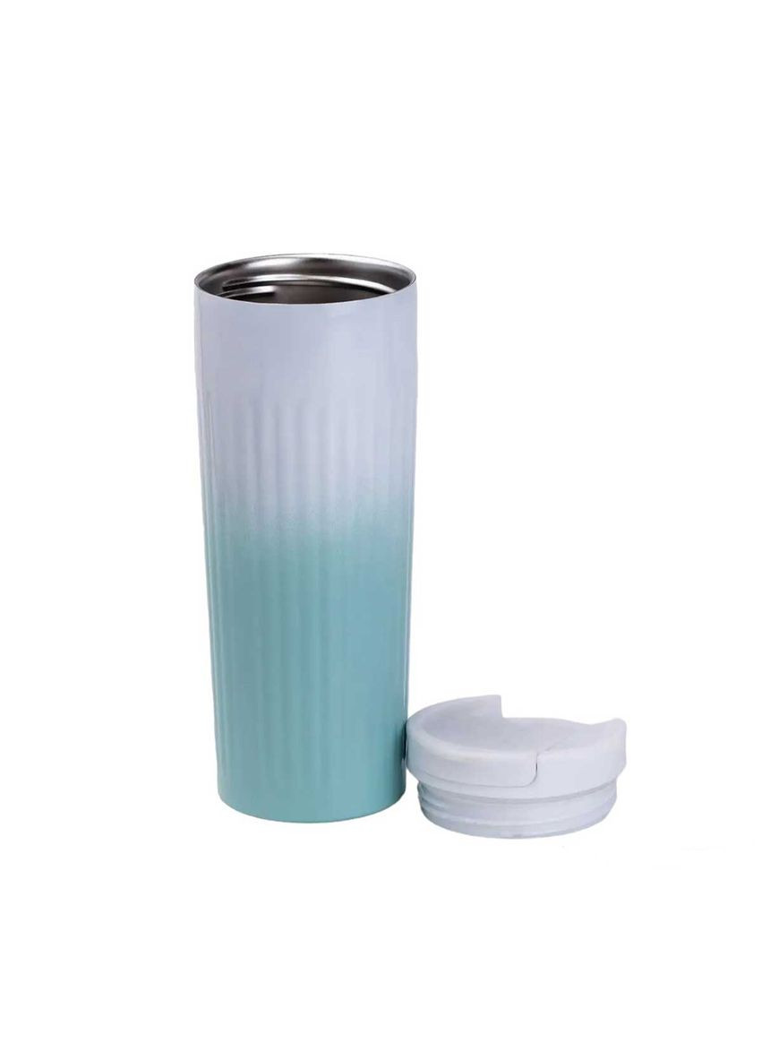 Термос металевий 500 мл термокухоль із нержавіючої сталі до 12 годин Зелений HP154GR (A-032030) Happy Life (346267105)