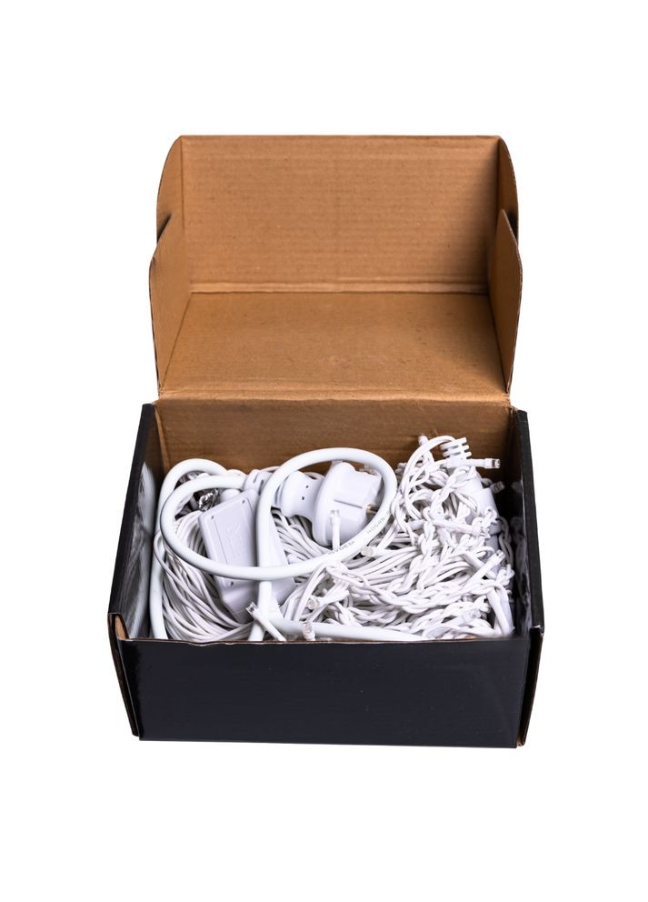 Вулична гірлянда Бахрома 12 м 200 LED білий провід Білий 12MWW (A-040575) Garlando (366239155)