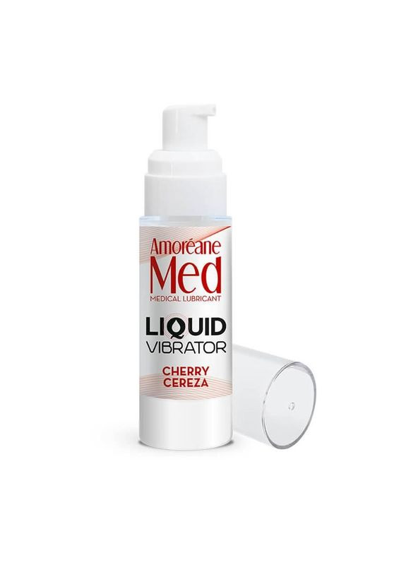 Лубрикант з ефектом вібрації Med Liquid Vibrator Cherry (30 мл) Amoreane (307832929)