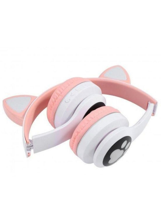 Бездротові дитячі Bluetooth навушники Ear VZV-23M з котячими вушками Рожеві Cat (358885596)